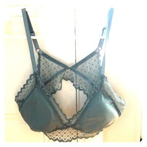 Free press underwire free blue lace bralette